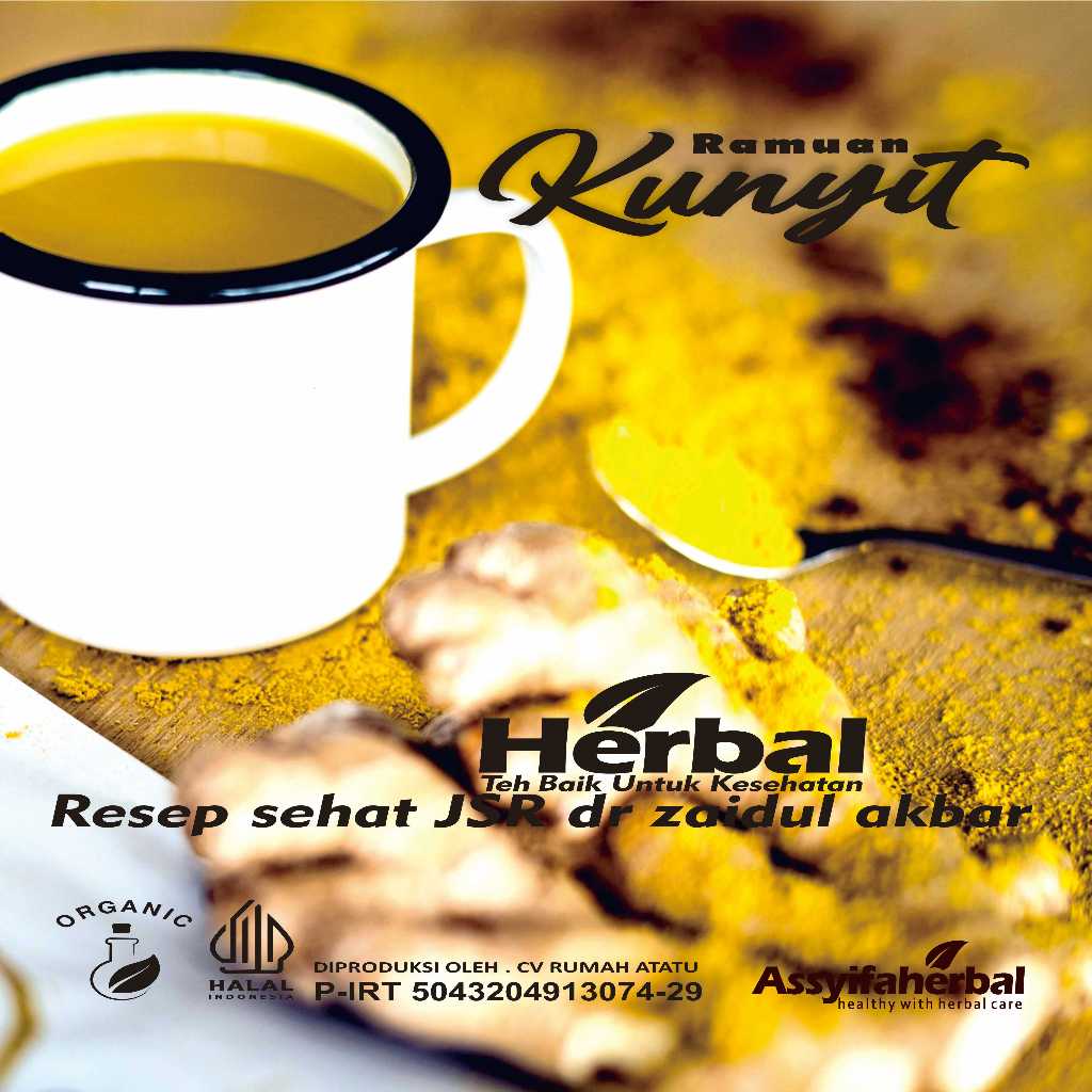 

Rimpang KUNYIT Assyifaherbal | Minuman Rempah ala JSR | Teh Diet Detox | Pelangsing Herbal | Imunitas | minuman sehat I minuman rempah I P-IRT & HALAL MUI I Makanan & Minuman > Minuman > Minuman Tradisional & Herbal I