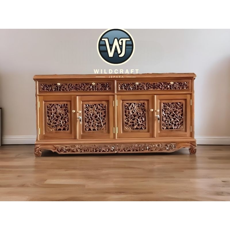 BUFET PALEMBANG BUFET MEJA TV MINIMALIS KAYU JATI