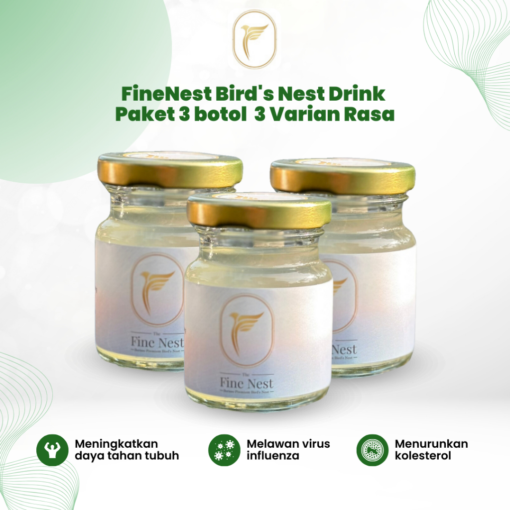 

Paket 3 Botol Minuman Sarang Burung Walet Asli Birds Nest Drink 70ml Menurunkan Kolestrol