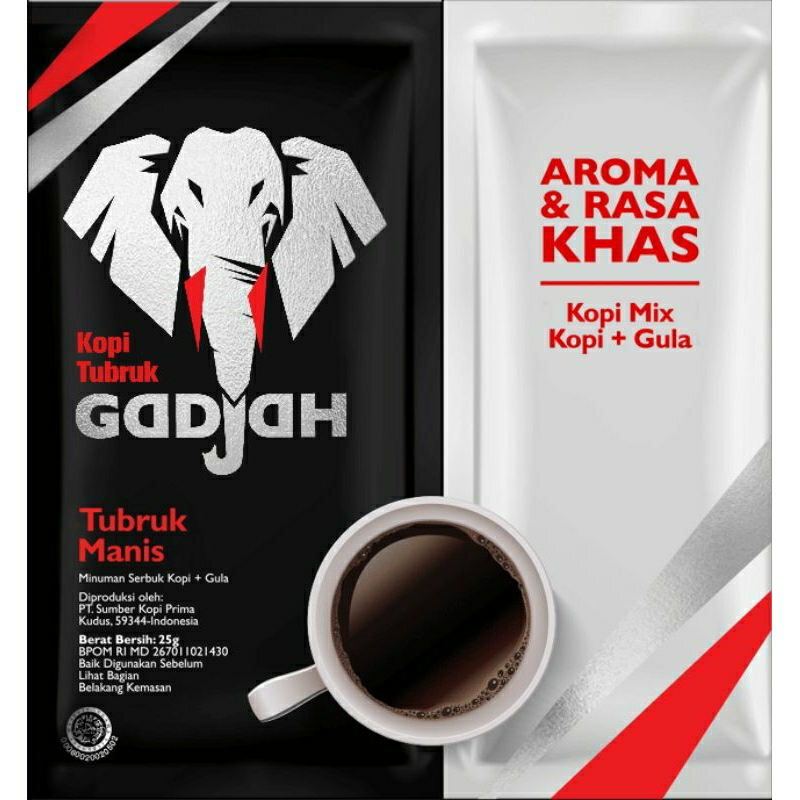 

KOPI TUBRUK GADJAH, TUBRUK MANIS, 1 BAG (10 SACHETS)