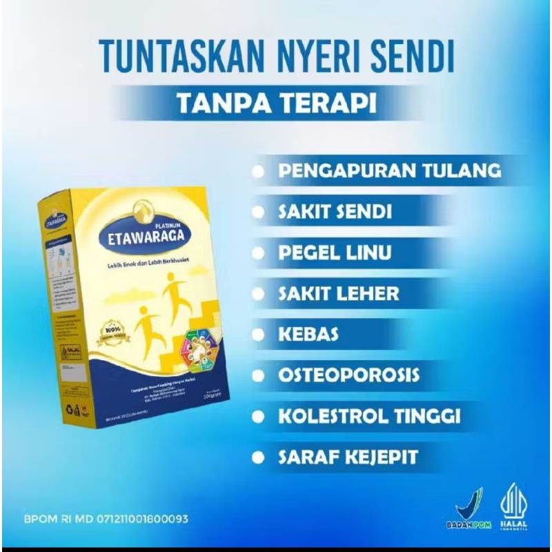 

Susu Kambing Etawa Platinum Etawaraga 200gr - Herbal Pilihan untuk Tulang Sendi, dan Kesehatan Pernapasan
