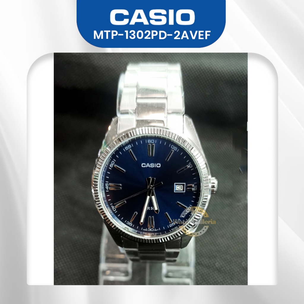 Jam Tangan Pria Casio General MTP-1302PD-2AVEF MTP-1302PD-2A MTP-1302PD Original Resmi