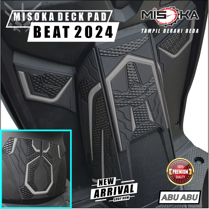 Misoka Deck pad Cover Beat Deluxe 2025 - 2026 Csb iss keyless Aksesoris motor Honda Murah tebal 3mm