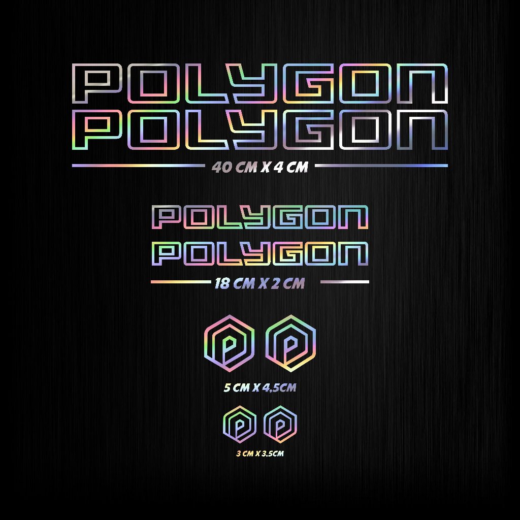 Sticker Decal Frame Polygon , Stiker Outline cutting  MTB, Roadbike