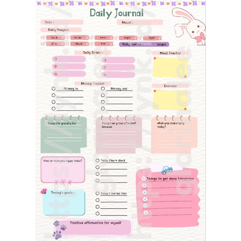

Daily Journal Jurnal Harian journaling penghilang stres