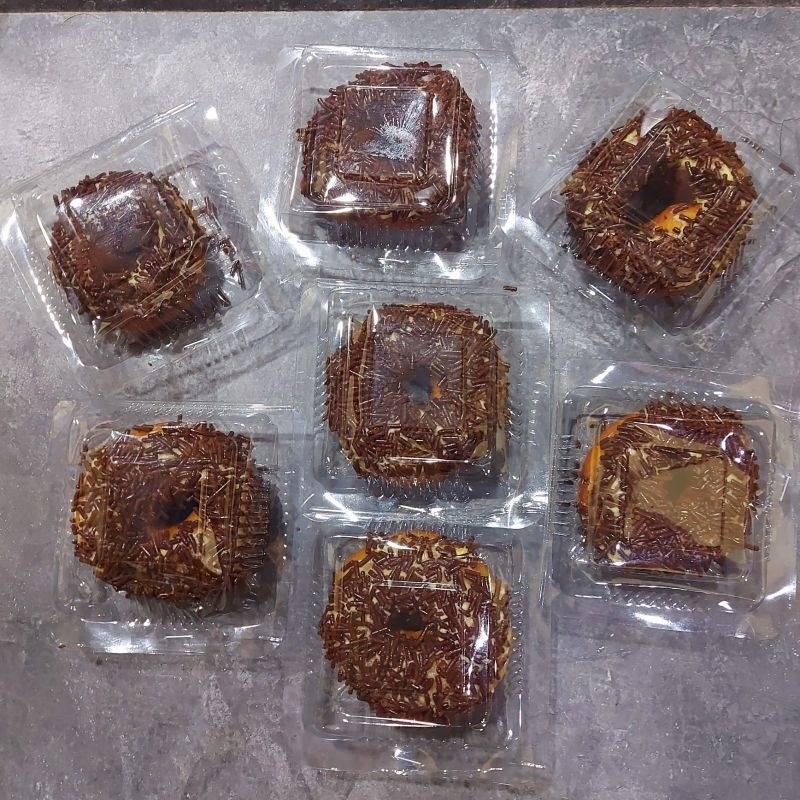 donut mini cup snack box isi kue nampan