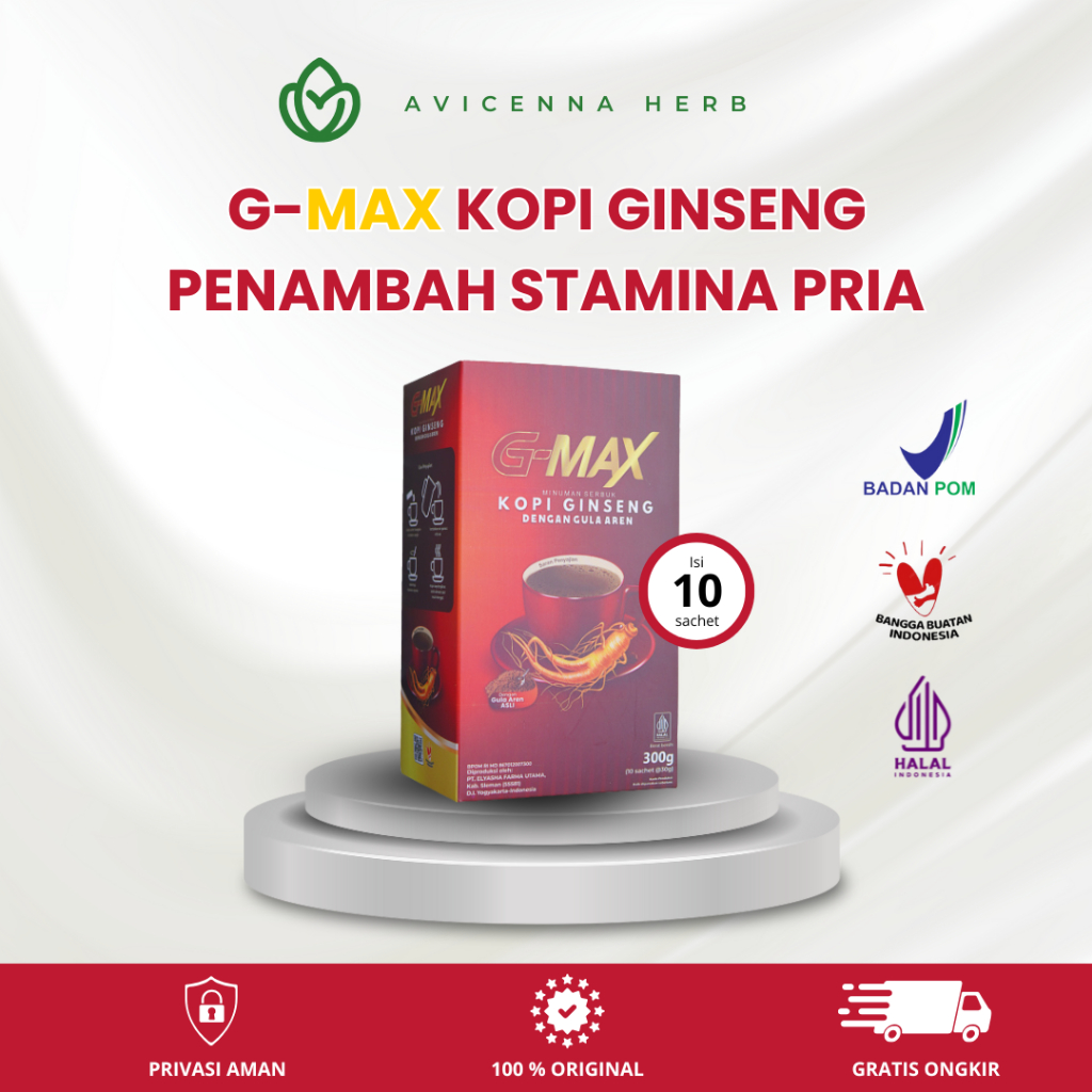 

KOPI G MAX ORIGINAL KOPI GINSENG STAMINA PRIA TAHAN LAMA AMAN ( 100% BPOM & HALAL )