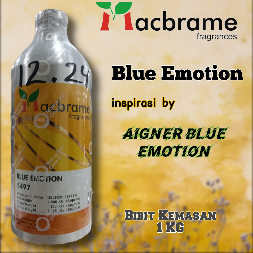 BLUE EMOTION BIBIT PARFUM MURNI KEMASAN 1KG. BY MACBRAME inspirasi AIGNER BLUE EMOTION