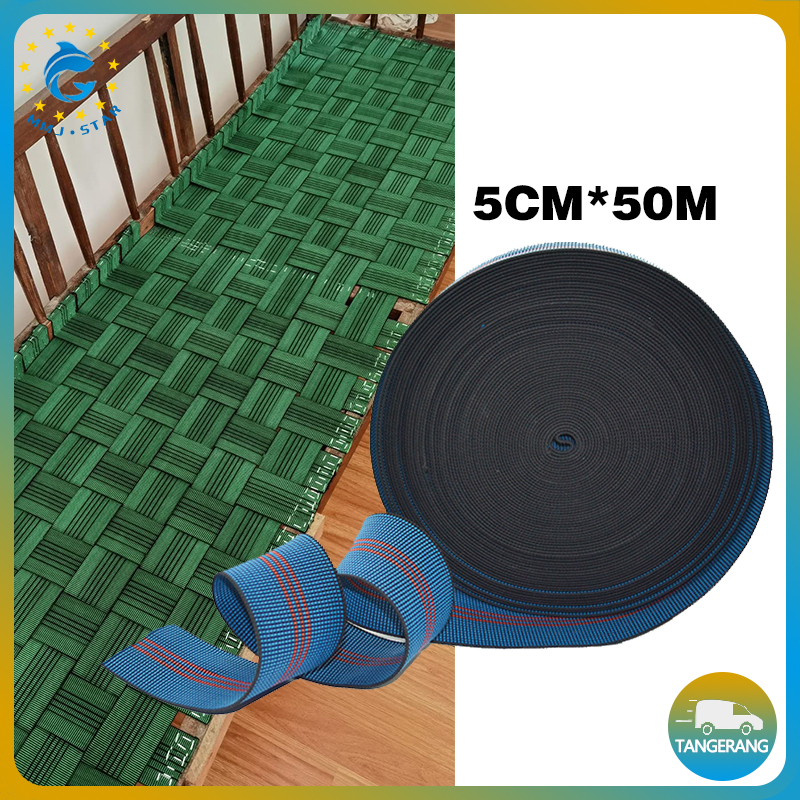Sofa Elastic Webbing Band Hijau-Webbing Elastis Sofa Karet-Sofa Elastic Belt