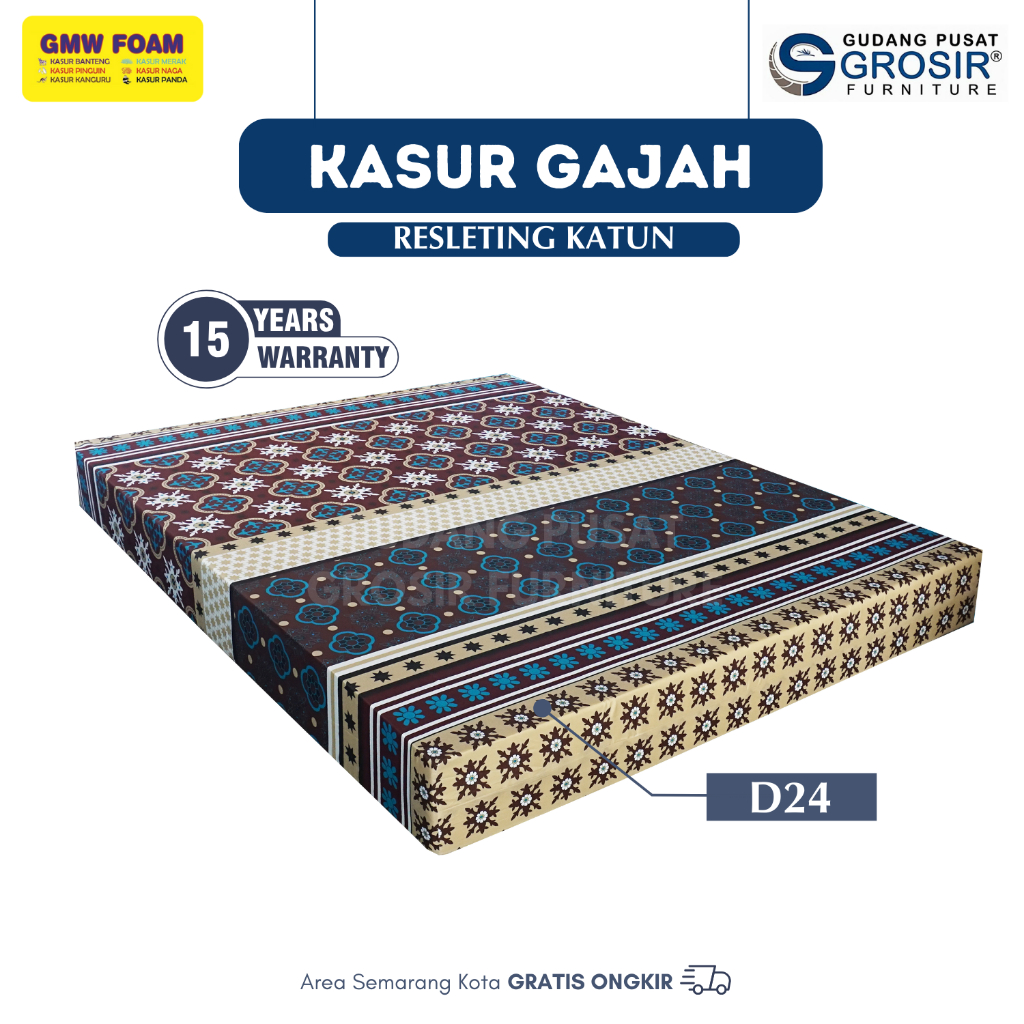 GMW Foam - Kasur Busa - Gajah Resleting Katun