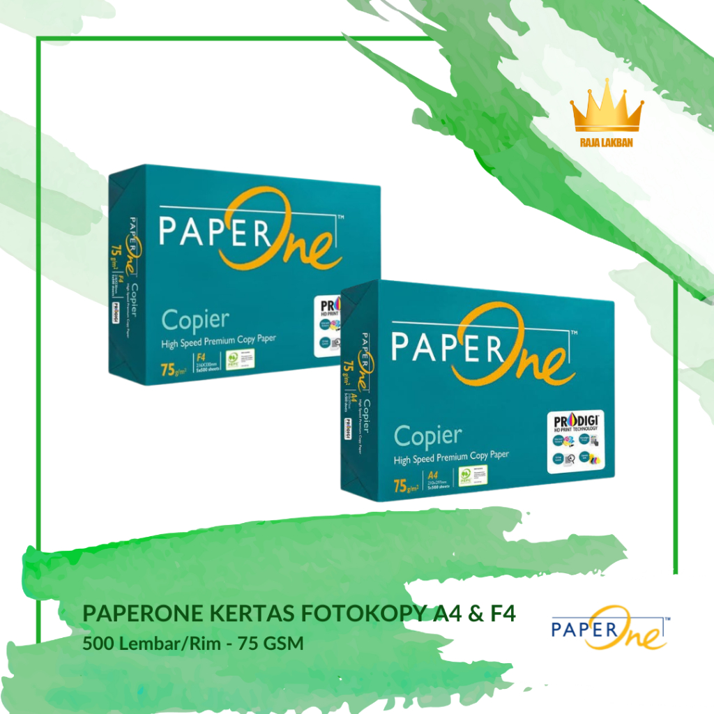 

Kertas HVS Fotocopy Paper One F4, A4/ 75 Gsm/ 500 Lembar - Ream