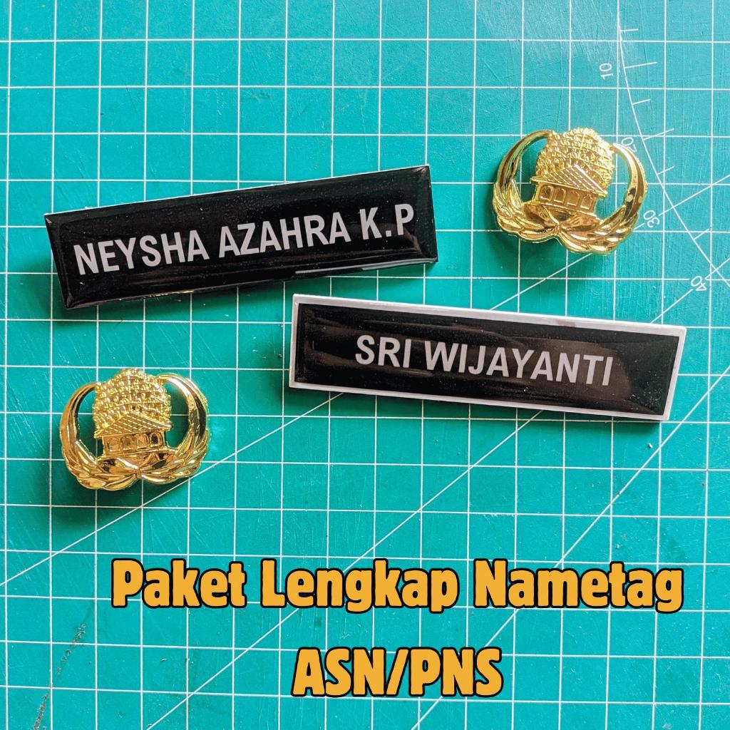 

Paket Hemat Nametag ASN/PNS | Nametag Dan Pin Korpri | Papan Nama ASN/ASN