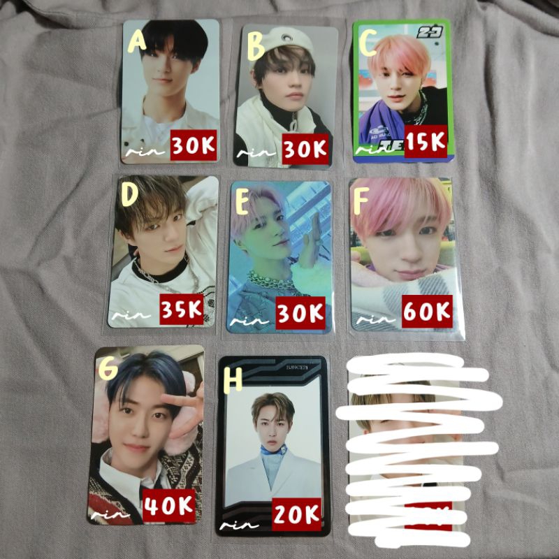 PHOTOCARD OFFICIAL NCT DREAM JENO CHENLE RENJUN JAEMIN BENE SG22 POB GLITCH MODE TC GLIMO TRADING CA