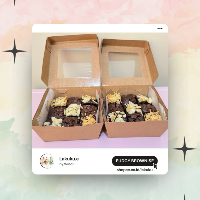 

Fudgy Brownies 10 x 10 cm