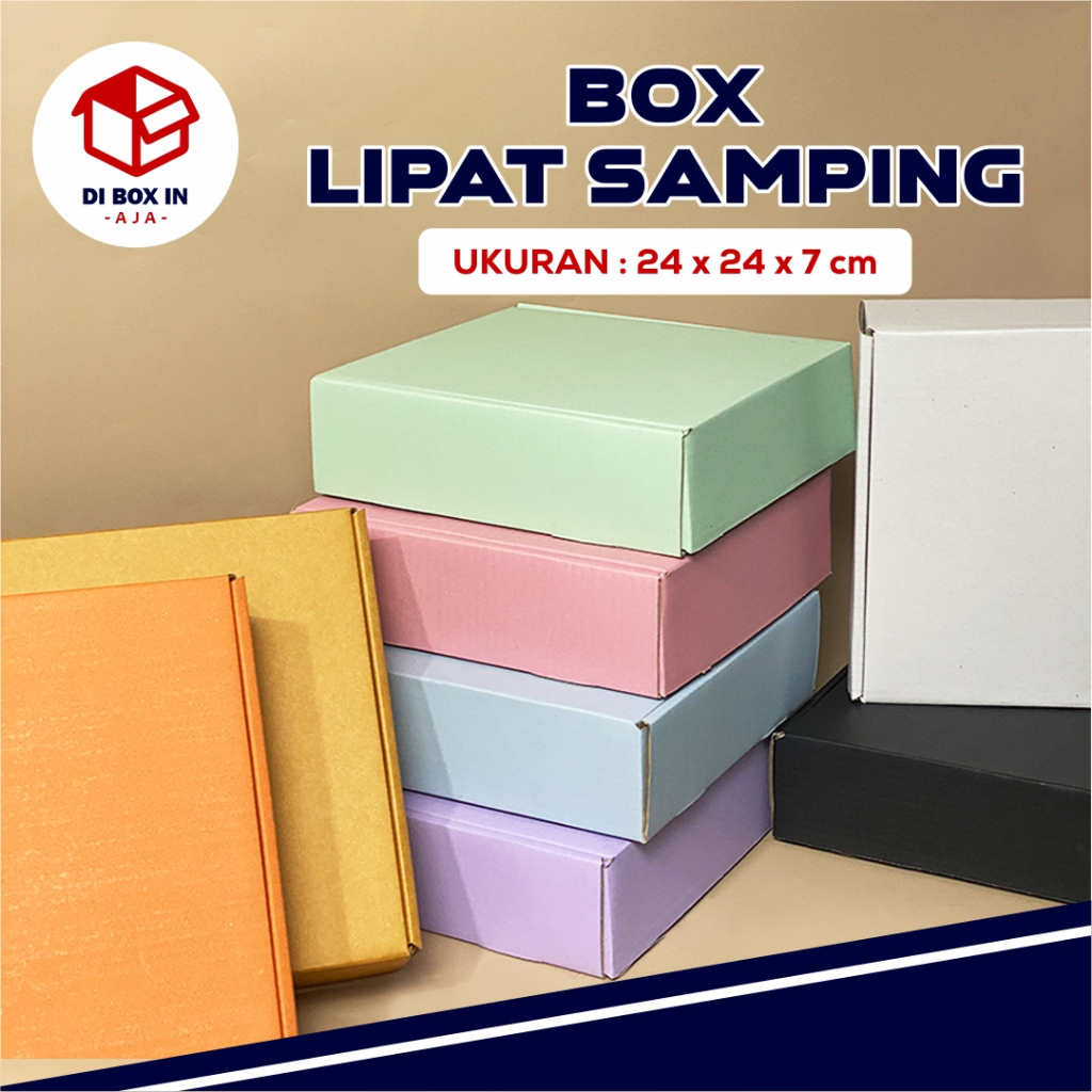 

Kardus/Box DC LS Ukuran 24 x 24 x 7 cm - Bisa Custom Ukuran dan Sablon