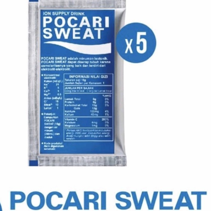 

Pocari Sweat Sachet ( 5 Sachet @13gr)