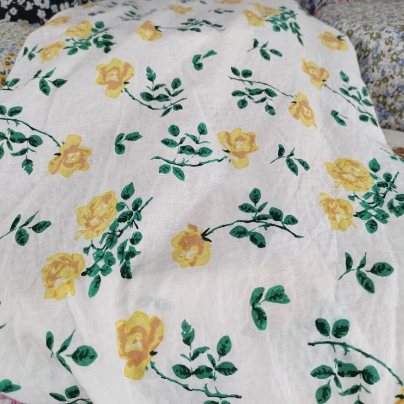 kain crincel motif - kain cotton crincle  - bahan kain silky crincel - kain krinkel motif - dress cr