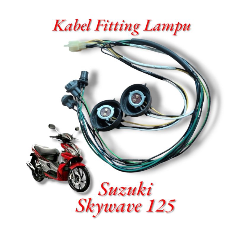 kabel piting lampu depan suzuki skywave 125 soket piting lampu depan skywave 125