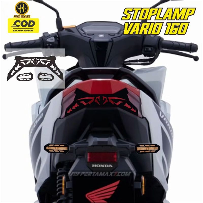 Sticker stiker Lampu belakang Vario 160cc Stiker Lampu Stop Lamp Vario 160 cc Stiker Variasi Lampu B