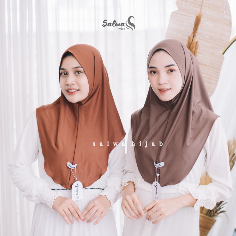 Jilbab Bergo Hamidah Non Pet Jersey/Jilbab Bergo Instan NonPed Malay