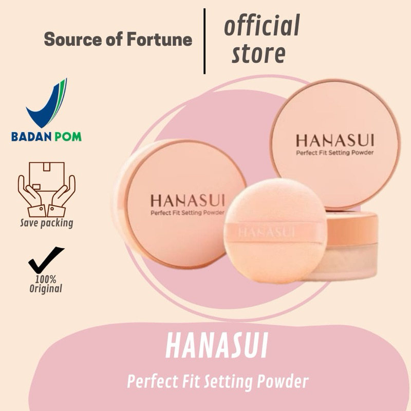 HANASUI PERFECT FIT SETTING POWDER - Hanasui Loose Powder Bedak Tabur