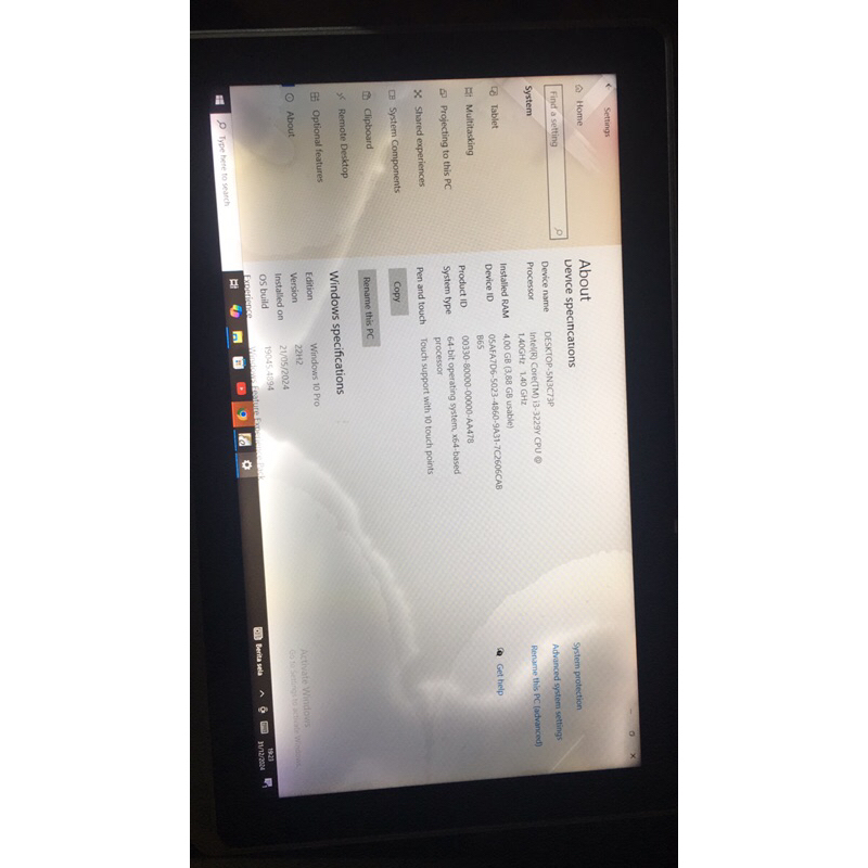tab pc Acer Aspire p3-131