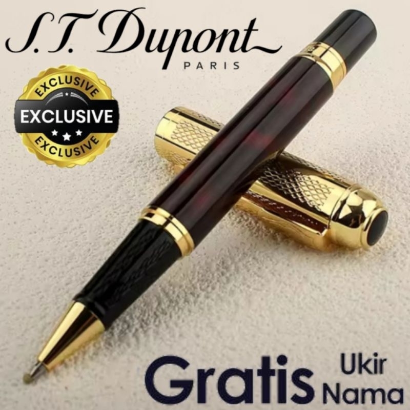 

Ballpoint Mewah Exlusive St Dupont Roller Ball Sign Pen Mewah Gratis Grafir Nama Dan Box Exlusive