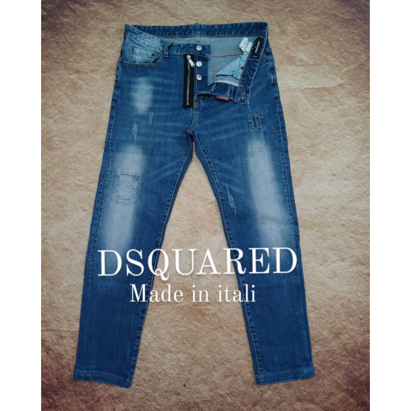 denim pria keren dsquared secind bekas preloved
