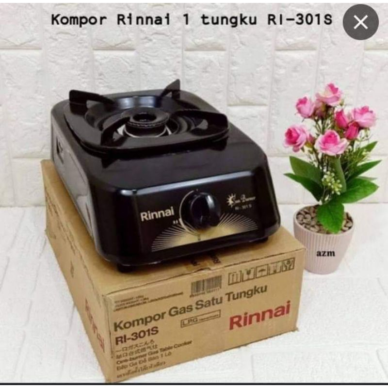 KOMPOR RINNAI ORI 1 TUNGKU ANTI KARAT KOMPOR GAS RINNAI satu Tungkub 301S