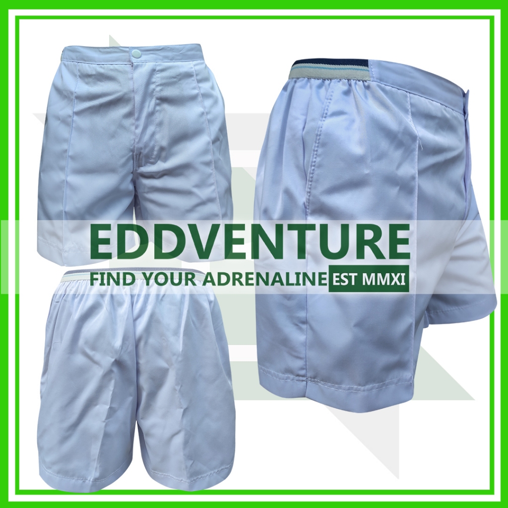 Celana Pendek Standart Tes Pendidikan TNI Warna Putih Bahan American Drill Pria Wanita Cewek Cowok