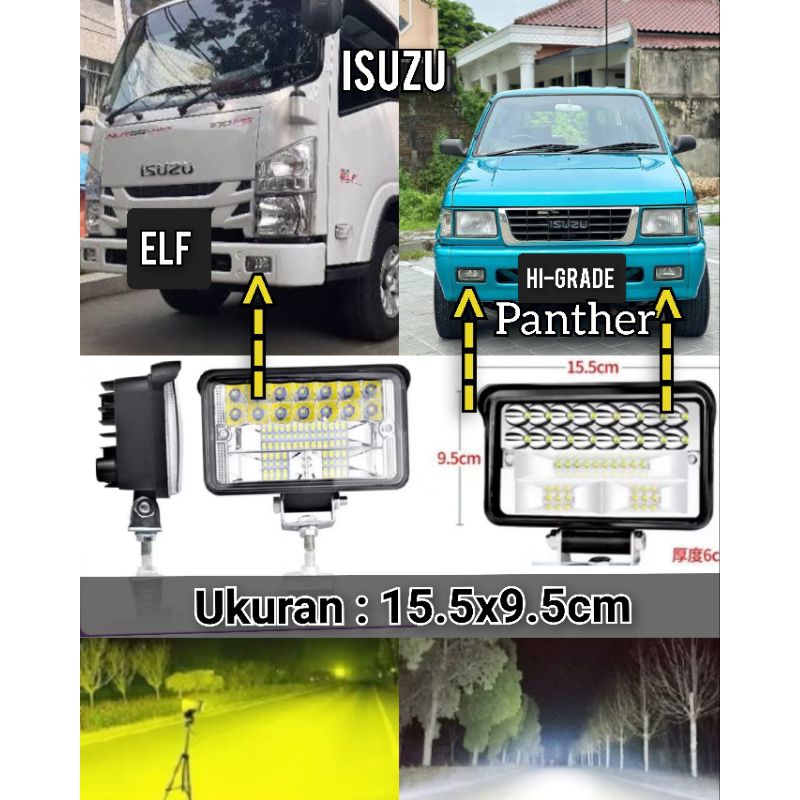 Foglamp Izusu ELF GIGA panther Hi-Grade modif led Lampu tembak offroad lampu kabut