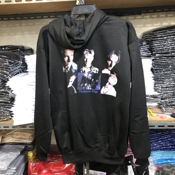 Sweater Hoodie Backstreet Boys Hoodie Hitam Casual Unisex Bahan Black Cotton Fleece | PULLOVER & ZIP