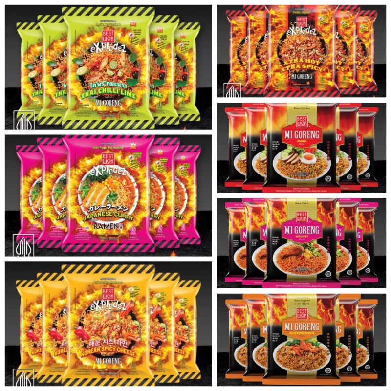 

BEST WOK MIE GORENG 5pc 8 varian rasa