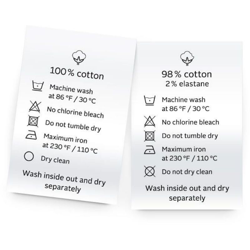 

Label Baju / Label Petunjuk Pencucian / Label Wash Care / Label Satin / Pengganti Label Woven