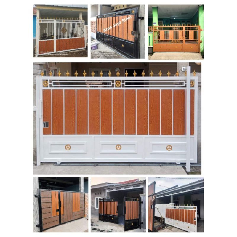 Pager dorong minimalis pager besi sleding