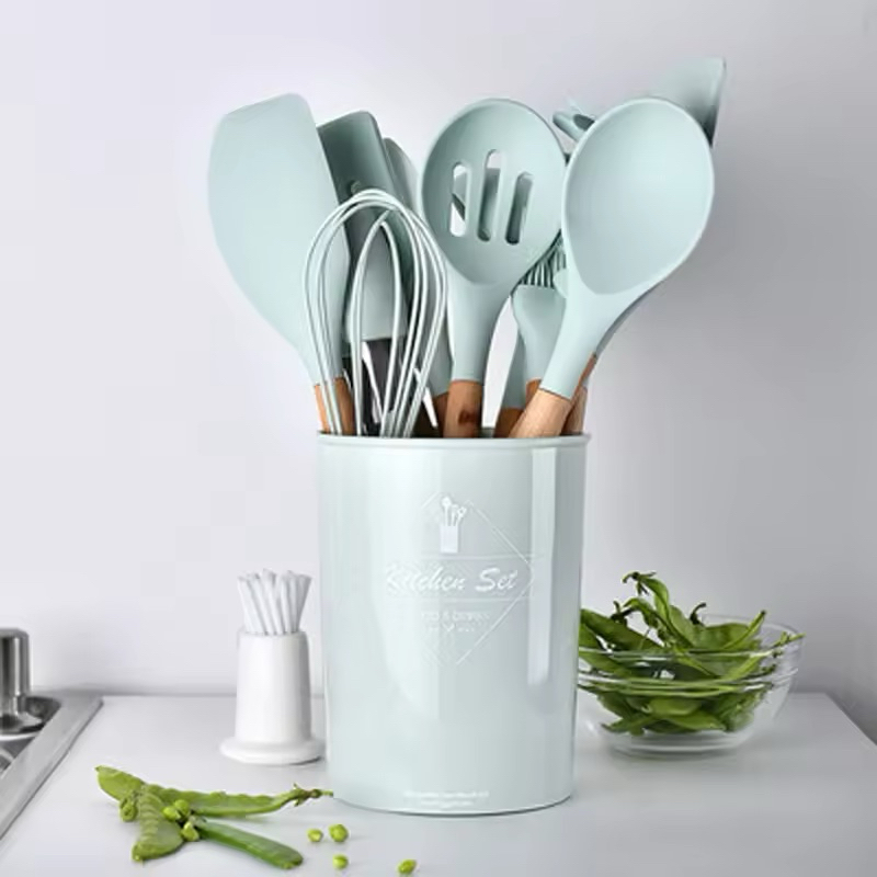 Set Utensil Kitchen Silikon Premium Tahan Panas