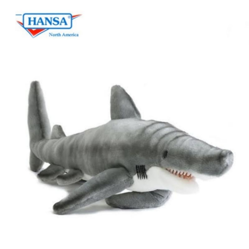 Boneka Ikan Hiu Import Amerika Original HANSA Animals Sea Shark Animal Fish Plush Toys Stuffed Plush