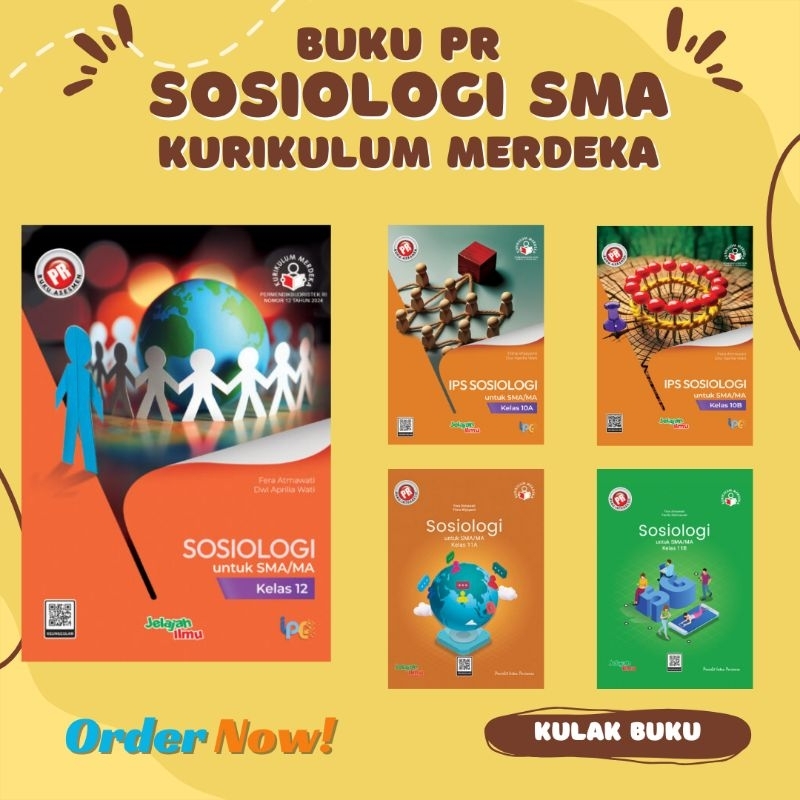 Buku PR Sosiologi SMA Kelas 10 11  Semester 1 & 2 Kurikulum Merdeka Edisi Terbaru