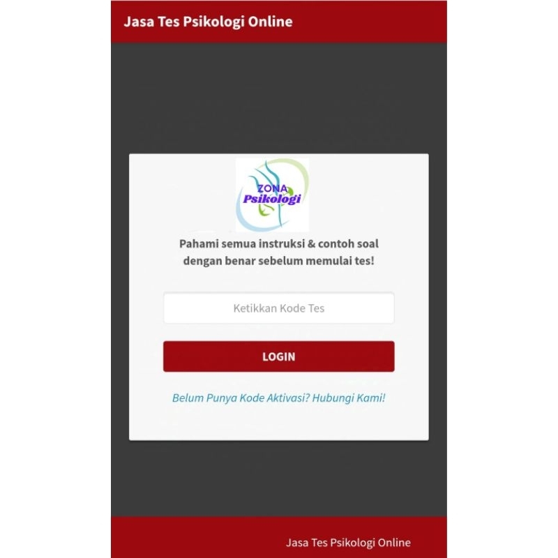Website Psikotes Online