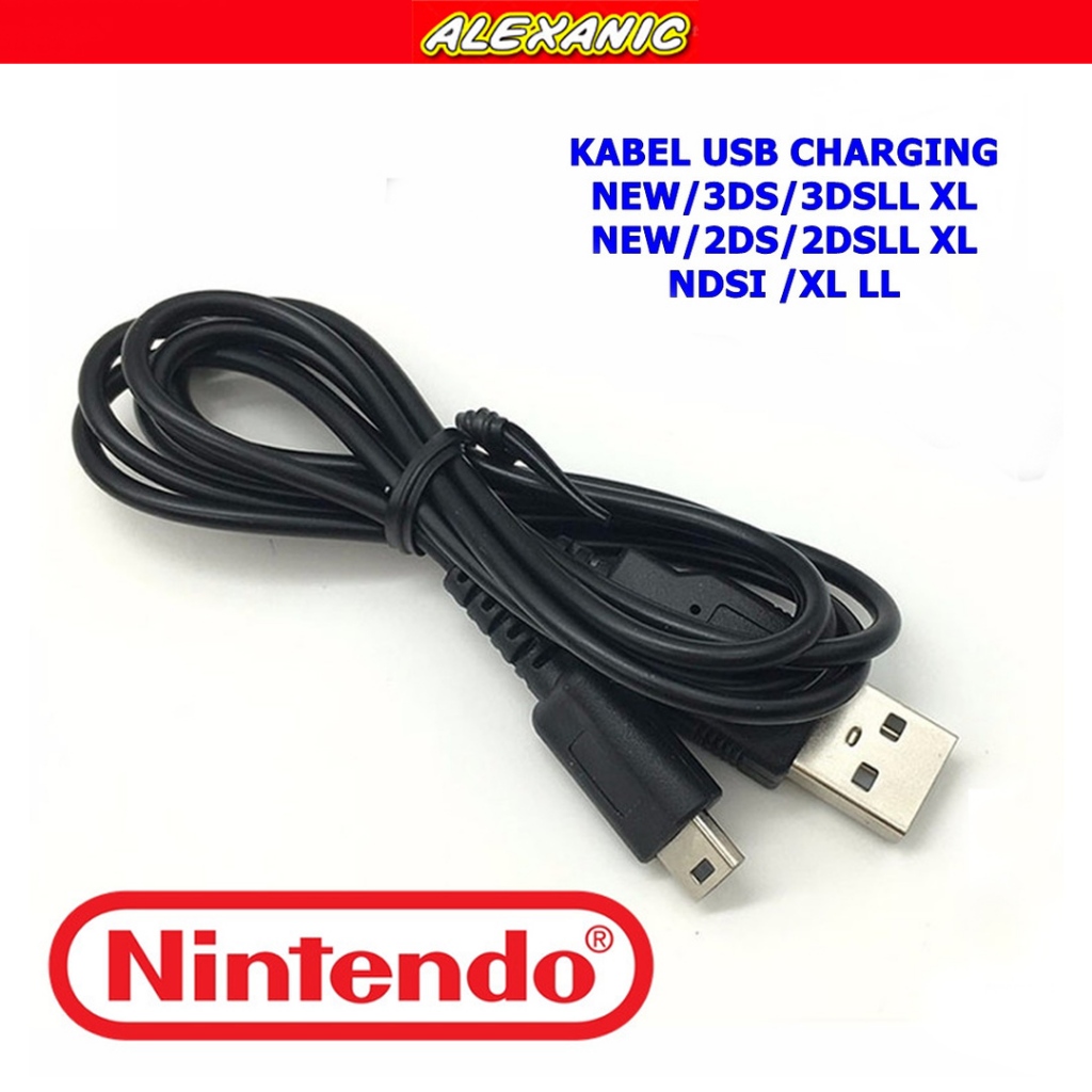 Kabel Nintendo 3DS | New 3DS | 2DS | XL Kabel Power Kabel Charger Nintendo New 3DS 2 DS