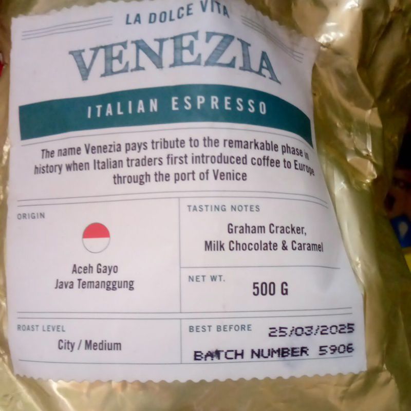 

Venezia Aceh Gayo kopi 500 g