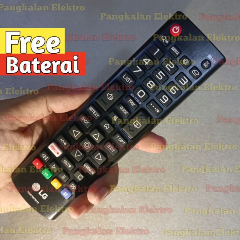 REMOTE TV LG SMART TV ORIGINAL AKB75675312 ASLI FREE BATU BATERAI REMOT TV LG SMART TV AKB75675312
