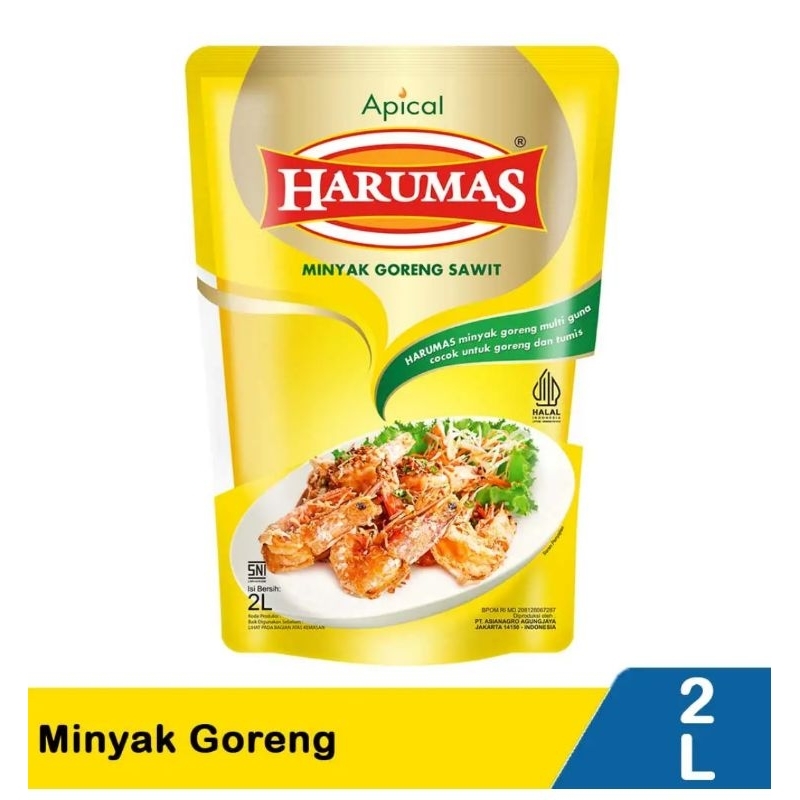 

Harumas Minyak Goreng Sawit 2L refil kemasan pouch