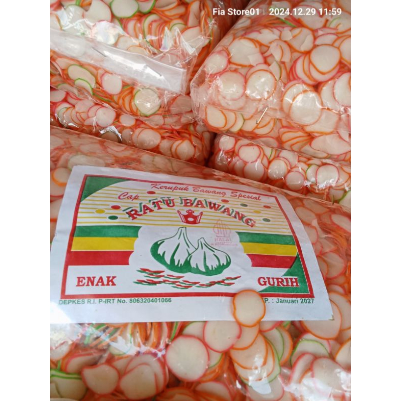 

kerupuk bawang mentah 250 gr