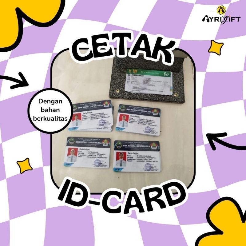 

cetak pvc id card by Ayrigift (cetak file saja)