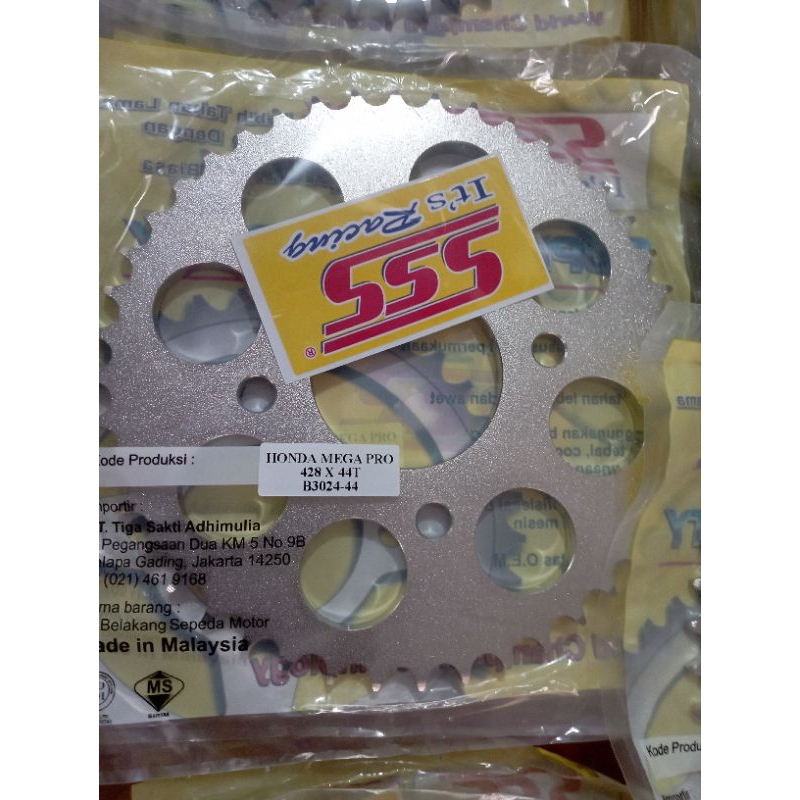 Gir SSS 428-44 Sonic Megapro CB150 Cbr150r Original sss Gear sss