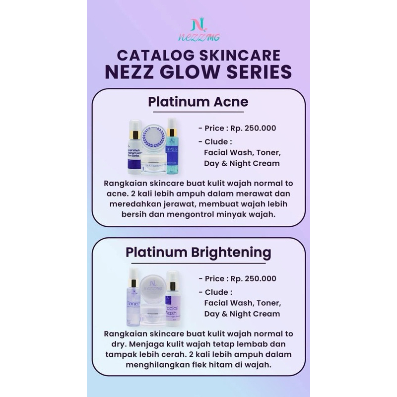 Nezzmg Skincare Paket Platinum