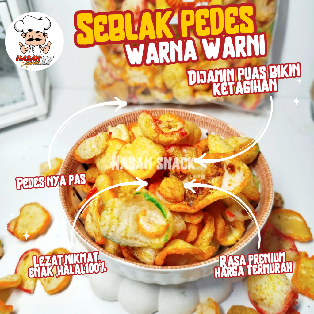 

SEBLAK BANTAT PEDES 250 GRAM / GRATIS ONGKIR BISA COD/ SUPER RENYAH KRIUK ENAK LEZAT / CEMILAN SNACK / MAKANAN RINGAN / HASAN SNACK 17