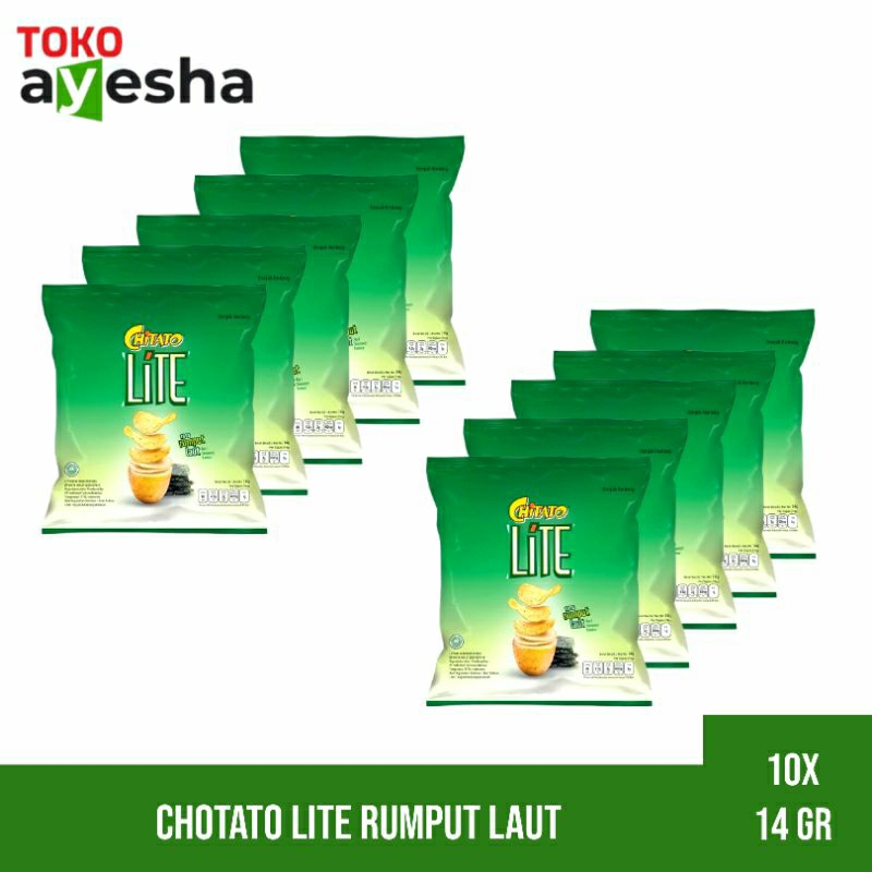 

Chitato Lite Rumput Laut 14 gr - 1 renceng isi 10 bks