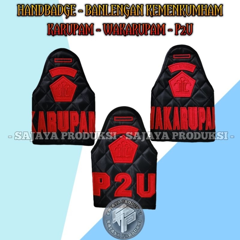 Banlengan kemenkumham bordir terbaru / banlengan kemenkumham p2u - karupam - wakarupam / handbadge k